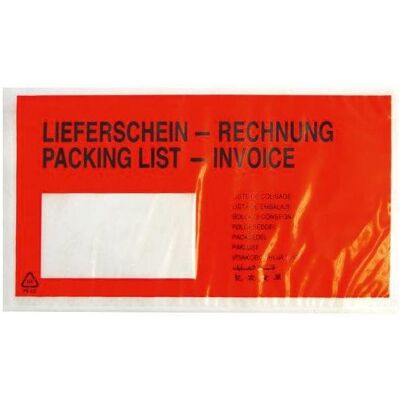 NoName, Lieferscheintasche, Selbstkleb. Begleitpap. -tasche DIN lg Liefersch. (DL, 1 Stk.) NoName, Lieferscheintasche, Selbstkleb. Begleitpap. -tasche DIN lg Liefersch. (DL, 1 Stk.)