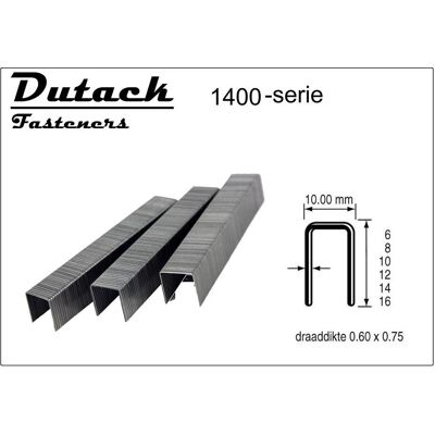 Dutack, Büroklammer, 5042009 Heftklammer Serie 1400 Cnk 10mm 10000 Stück (10000x) Dutack, Büroklammer, 5042009 Heftklammer Serie 1400 Cnk 10mm 10000 Stück (10000x)