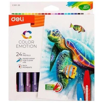 Deli, Malstifte, Color Emotion Ölpastelle 24 DELI-Farben (24x) Deli, Malstifte, Color Emotion Ölpastelle 24 DELI-Farben (24x)