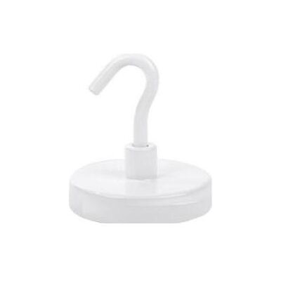 pavo, Magnet, Hakenmagnet, weiss, Durchmesser: 47 mm, 2er Pack Magnethaken zur Befestigung von Gegenständen an der (2x) pavo, Magnet, Hakenmagnet, weiss, Durchmesser: 47 mm, 2er Pack Magnethaken zur Befestigung von Gegenständen an der (2x)