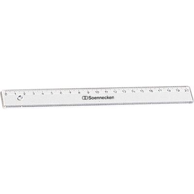 Soennecken, Lineal, Lineal Länge: 20 cm Werkstoff: Kunststoff (20 cm, Kunststoff) Soennecken, Lineal, Lineal Länge: 20 cm Werkstoff: Kunststoff (20 cm, Kunststoff)