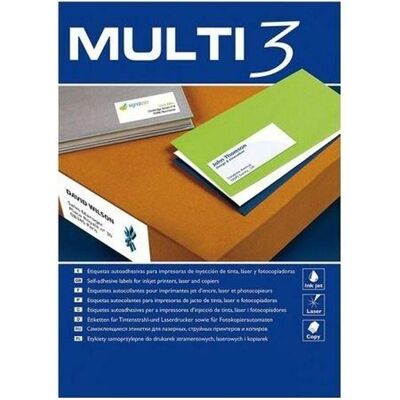 Multi, Etiketten, Universalschilder, 70x16,9mm, rechteckig, weiss 100 Blatt. Multi, Etiketten, Universalschilder, 70x16,9mm, rechteckig, weiss 100 Blatt.