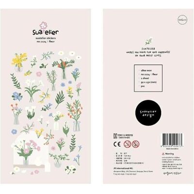 Appree, Sticker, Dekorative Aufkleber mit Wildblumen Appree, Sticker, Dekorative Aufkleber mit Wildblumen
