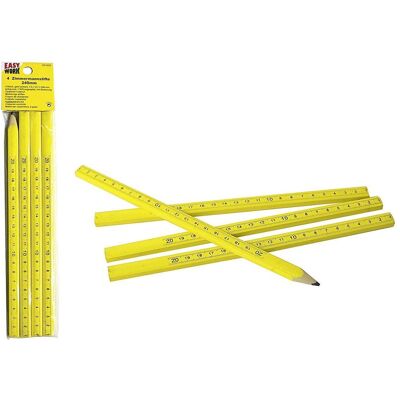 Easy Work, Bleistift, Zimmermannstiftesatz (4x) Easy Work, Bleistift, Zimmermannstiftesatz (4x)