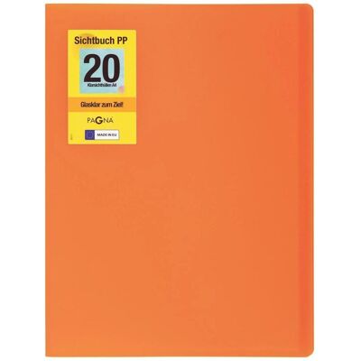 Pagna, Mappe, School Sichtbuch DIN A4, 20 Hüllen orange (A4, 1x) Pagna, Mappe, School Sichtbuch DIN A4, 20 Hüllen orange (A4, 1x)