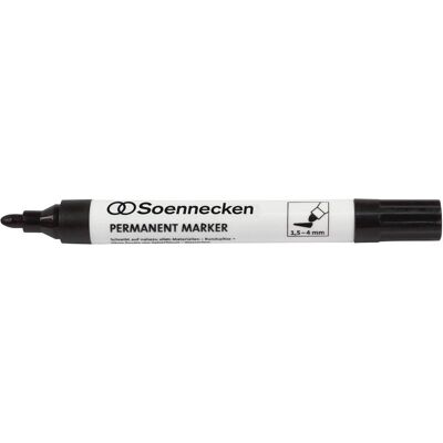 Soennecken, Marker, Permanentmarker 3107 4mm Rundspitze schwarz (1x) Soennecken, Marker, Permanentmarker 3107 4mm Rundspitze schwarz (1x)