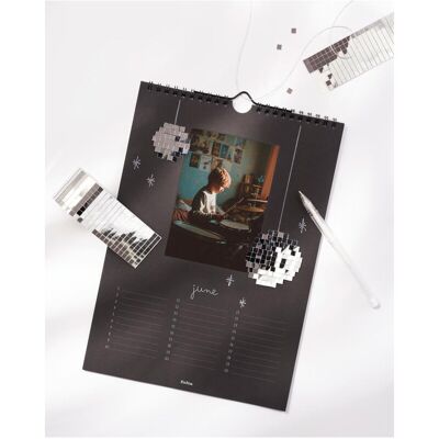 Folia, Kalender, Bastel-Dauerkalender A4 Schwarz 190 g/m² (A4) Folia, Kalender, Bastel-Dauerkalender A4 Schwarz 190 g/m² (A4)