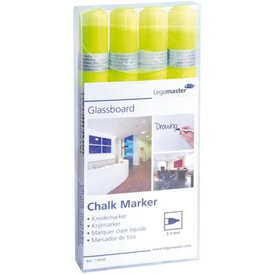 Legamaster, Marker, Glassboard Marker 7-118105 4 Stück, gelb (4x) Legamaster, Marker, Glassboard Marker 7-118105 4 Stück, gelb (4x)