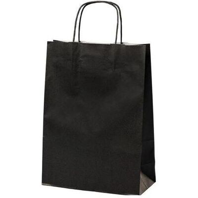 Mailmedia, Verpackungsmaterial, Papier-Tragetasche mit Kordel 8.7 Liter schwarz Masse B 240 x T 110 H 330 mm Mailmedia, Verpackungsmaterial, Papier-Tragetasche mit Kordel 8.7 Liter schwarz Masse B 240 x T 110 H 330 mm
