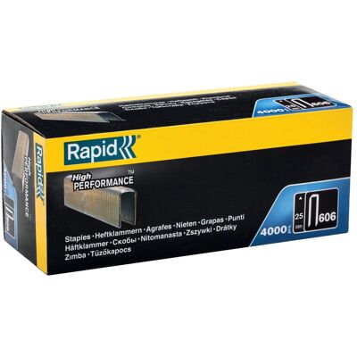 Rapid, Büroklammer, Typ 606 Schmalrückenklammern 25 mm (4000x) Rapid, Büroklammer, Typ 606 Schmalrückenklammern 25 mm (4000x)