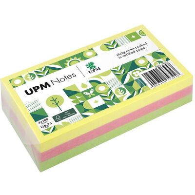 UPM, Haftnotiz, Notes Haftnotiz 5855-21PG-3 Brillant 125x75mm 100Bl. sort. 3St. (125 x 75 mm) UPM, Haftnotiz, Notes Haftnotiz 5855-21PG-3 Brillant 125x75mm 100Bl. sort. 3St. (125 x 75 mm)