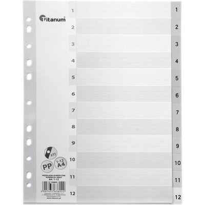 Teka, Mappe, A4-Teiler 1-12 (A4) Teka, Mappe, A4-Teiler 1-12 (A4)