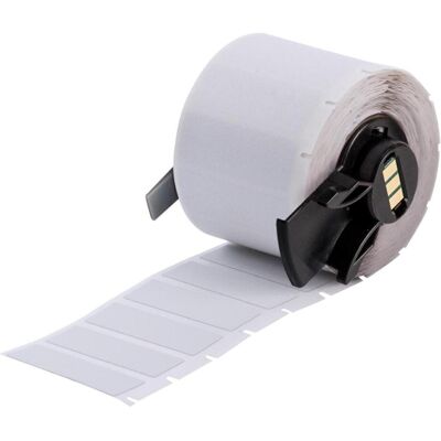 Brady, Etikettenrolle, M6-29-486, Metallisierter Polyester, Silber, matt, 38.10 x 12.70 mm, extra stark haftend (50 (46.02 mm) Brady, Etikettenrolle, M6-29-486, Metallisierter Polyester, Silber, matt, 38.10 x 12.70 mm, extra stark haftend (50 (46.02 mm)