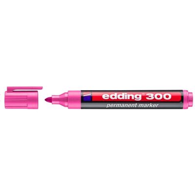 Edding, Marker, Permanentmarker 300 rosa (1x) Edding, Marker, Permanentmarker 300 rosa (1x)