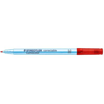 10x Staedtler, Marker, Lumocolor correctable 305 Trocken abwischbarer Universalstift, Einzelprodukt, rot, M (1x) 10x Staedtler, Marker, Lumocolor correctable 305 Trocken abwischbarer Universalstift, Einzelprodukt, rot, M (1x)