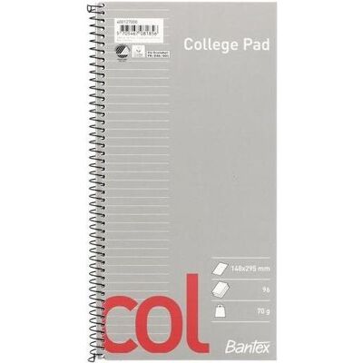 Bantex, Heft + Block, Collegeblock liniert 148x295mm 96 Blatt blanko - (5 Stk.) (Blanko, Liniert) Bantex, Heft + Block, Collegeblock liniert 148x295mm 96 Blatt blanko - (5 Stk.) (Blanko, Liniert)