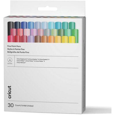 Cricut, Schneideplotter Zubehör, Explore/Maker Fine Point Pens 0,4 mm 30-pack Cricut, Schneideplotter Zubehör, Explore/Maker Fine Point Pens 0,4 mm 30-pack