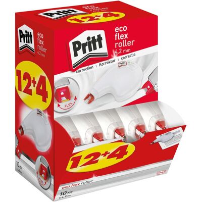 Henkel, Korrekturmittel, Korrektur Einweg Roller ECOFlex, 4,2mm, Sideway à 16Stk Henkel, Korrekturmittel, Korrektur Einweg Roller ECOFlex, 4,2mm, Sideway à 16Stk