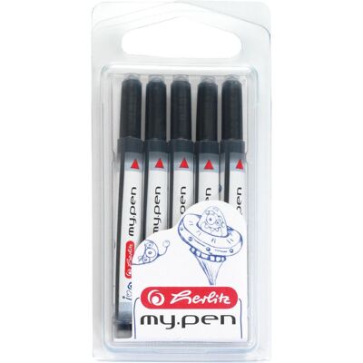 Herlitz, Ersatzpatronen + Tintenfass, 10999852 - Blau - Mehrfarbig - Füllfederhalter - 5 Stück(e) - 19800 Stück(e) (Blau, 5 Stk.) Herlitz, Ersatzpatronen + Tintenfass, 10999852 - Blau - Mehrfarbig - Füllfederhalter - 5 Stück(e) - 19800 Stück(e) (Blau, 5 Stk.)