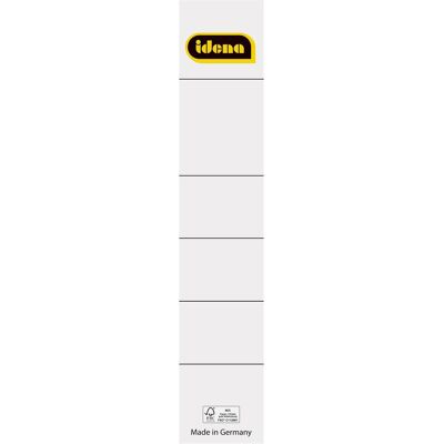 Idena, Ordner Zubehör, Rückenschilder 5cm sk kurz weiss 10er FSC-Mix Idena, Ordner Zubehör, Rückenschilder 5cm sk kurz weiss 10er FSC-Mix