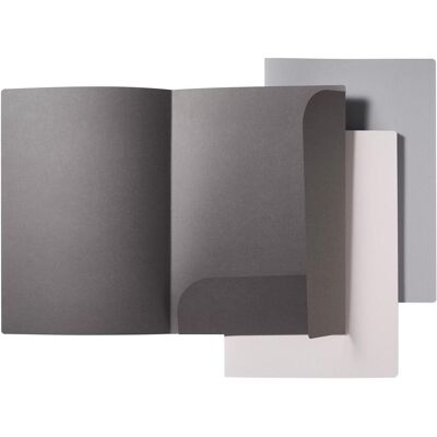 Veloflex, Mappe, 3 Angebotsmappe Grey Elegance DIN A4 farbsortiert (A4, 3x) Veloflex, Mappe, 3 Angebotsmappe Grey Elegance DIN A4 farbsortiert (A4, 3x)