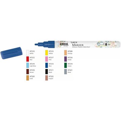Kreul, Marker, Lackmarker "Gloss Paint Marker", fine, pink (1x) Kreul, Marker, Lackmarker "Gloss Paint Marker", fine, pink (1x)