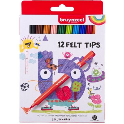 Bruynzeel, Malstifte, Kids Filzstifte, 12St. (12x) Bruynzeel, Malstifte, Kids Filzstifte, 12St. (12x)