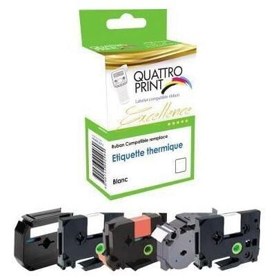 Kaps France, Beschriftungsband, Schriftbandkassette Quattro-Print DYMO S0720670 9 mm x 7 m (B x L) transparent schwarz QUATTRO-PRINT (0.90 cm, Schwarz, Transparent) Kaps France, Beschriftungsband, Schriftbandkassette Quattro-Print DYMO S0720670 9 mm x 7 m (B x L) transparent schwarz QUATTRO-PRINT (0.90 cm, Schwarz, Transparent)