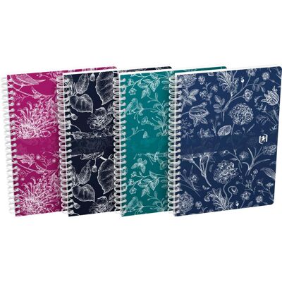 Magni, Heft + Block, Oxford Spiral Notizbuch Romance kariert 120 Seiten DIN A5 4fach sortiert (A5, Kariert, Weicher Einband) Magni, Heft + Block, Oxford Spiral Notizbuch Romance kariert 120 Seiten DIN A5 4fach sortiert (A5, Kariert, Weicher Einband)