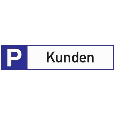 HP Autozubehör, Informationsschild, Parkplatzbeschilderung Parkplatz für Kunden L460xB110 mm Aluminium weiss/blau/schwarz HP Autozubehör, Informationsschild, Parkplatzbeschilderung Parkplatz für Kunden L460xB110 mm Aluminium weiss/blau/schwarz