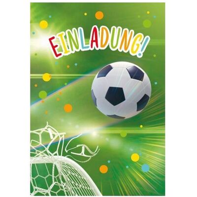 Komma³, Grusskarte + Briefpapier, Einladungskarte Fussball (6 Stk.) Komma³, Grusskarte + Briefpapier, Einladungskarte Fussball (6 Stk.)