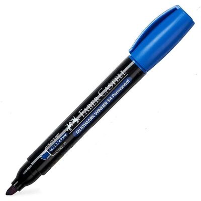 Faber-Castell, Marker, Marker Multimark Winner 54 Keilsp. blau (1x) Faber-Castell, Marker, Marker Multimark Winner 54 Keilsp. blau (1x)