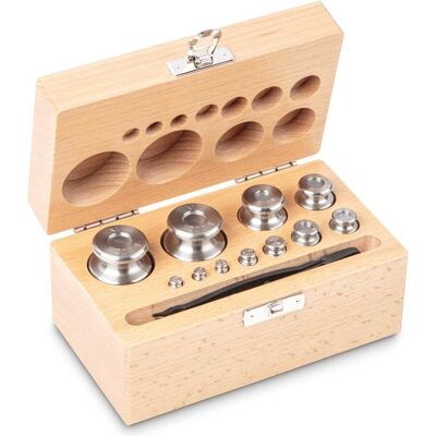 Kern, Feinwaage, 344-04 M1 Gewichtsatz, 1 g - 200 g Edelstahl, im Holzetui (344-04) Kern, Feinwaage, 344-04 M1 Gewichtsatz, 1 g - 200 g Edelstahl, im Holzetui (344-04)
