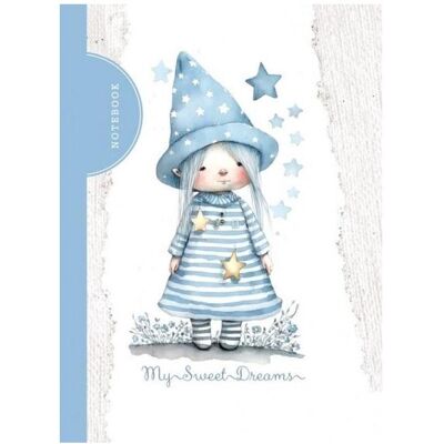 Fresh, Heft + Block, Dekoratives Notizbuch 105x148/48K Raster TW Fairy (A6, Gepunktet, Harter Einband) Fresh, Heft + Block, Dekoratives Notizbuch 105x148/48K Raster TW Fairy (A6, Gepunktet, Harter Einband)