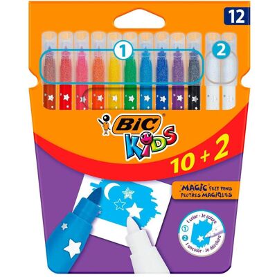 Bic, Malstifte, Kinder Färbung & tilgen, gratis 10 + 2 (10x) Bic, Malstifte, Kinder Färbung & tilgen, gratis 10 + 2 (10x)