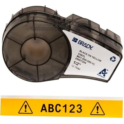 Brady, Etikettenrolle, 142799 Schwarz (12.70 mm) Brady, Etikettenrolle, 142799 Schwarz (12.70 mm)