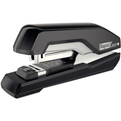 Rapid, Heftgerät, S27, 30 Blätter, Schwarz, Flacher Clinch, 24/6, 26/6, Acrylnitril-Butadien-Styrol (ABS), Metal (30 Blätter) Rapid, Heftgerät, S27, 30 Blätter, Schwarz, Flacher Clinch, 24/6, 26/6, Acrylnitril-Butadien-Styrol (ABS), Metal (30 Blätter)