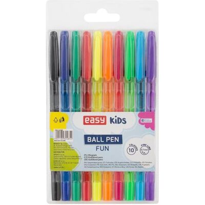 Easy, Malstifte, Lustige Stifte, 10 Farben, EINFACH (10x) Easy, Malstifte, Lustige Stifte, 10 Farben, EINFACH (10x)