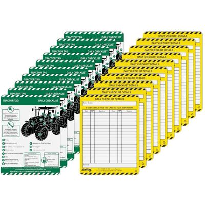 ScaffTag, Etiketten, Tractor Tag ScaffTag, Etiketten, Tractor Tag