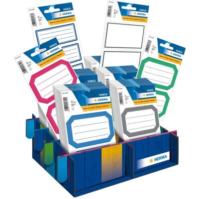 Herma Etiketten, Buchetiketten Vario Schule, im Thekendisplay Herma Etiketten, Buchetiketten Vario Schule, im Thekendisplay