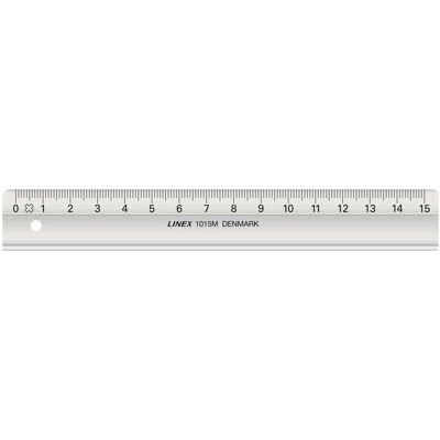 Linex, Lineal, Lineal mit Tuschekante (15 cm, Kunststoff) Linex, Lineal, Lineal mit Tuschekante (15 cm, Kunststoff)