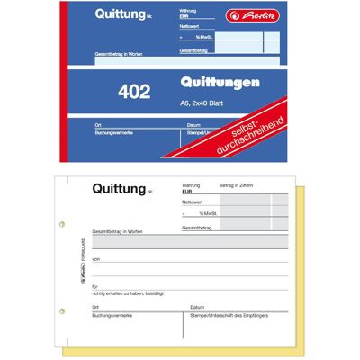 Herlitz, Formular, Quittungsblock (80x) Herlitz, Formular, Quittungsblock (80x)