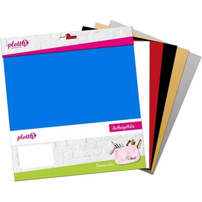 PlottiX, Schneideplotter Zubehör, PremiumFlock Bundle 1 30cm x 30cm (6 Folien) PlottiX, Schneideplotter Zubehör, PremiumFlock Bundle 1 30cm x 30cm (6 Folien)