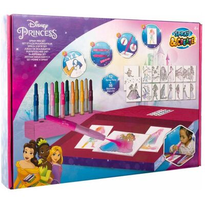 Canenco, Malstifte, Disney Prinses Blow Pens Set Deluxe (12x) Canenco, Malstifte, Disney Prinses Blow Pens Set Deluxe (12x)