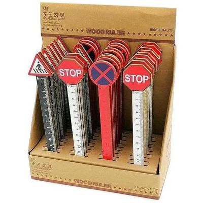 Adar, Lineal, Lineal 12 cm Verkehrsschild (36 Stück) (12 cm) Adar, Lineal, Lineal 12 cm Verkehrsschild (36 Stück) (12 cm)