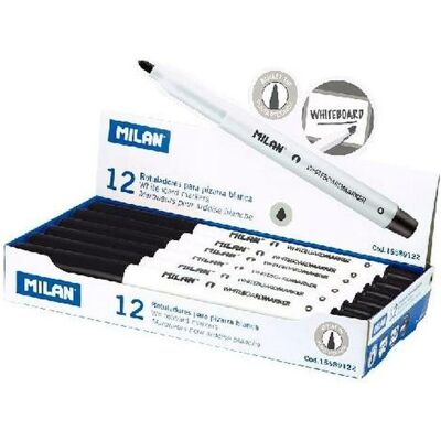 Milan, Marker, Marker for boards thin black (12 pcs) (12x) Milan, Marker, Marker for boards thin black (12 pcs) (12x)