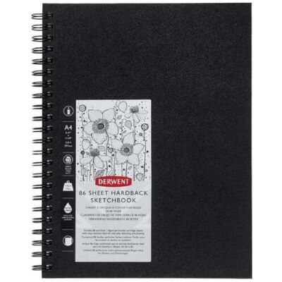Derwent, Heft + Block, Skizzenbuch (A4, Blanko, Harter Einband) Derwent, Heft + Block, Skizzenbuch (A4, Blanko, Harter Einband)