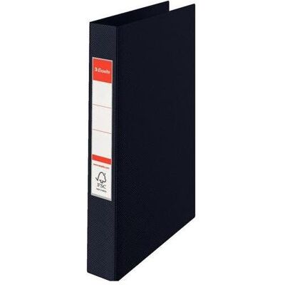 Esselte, Ordner, 25 mm Ringbuch Karton, PP (Polypropylen) DIN A4 23 Ringe Schwarz (A4, 1 Stk.) Esselte, Ordner, 25 mm Ringbuch Karton, PP (Polypropylen) DIN A4 23 Ringe Schwarz (A4, 1 Stk.)