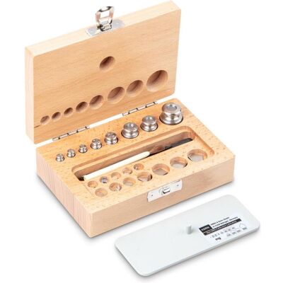 Kern, Feinwaage, 343-02 M1 Gewichtsatz, 1 mg - 50 g Edelstahl, im Holzetui (343-02) Kern, Feinwaage, 343-02 M1 Gewichtsatz, 1 mg - 50 g Edelstahl, im Holzetui (343-02)