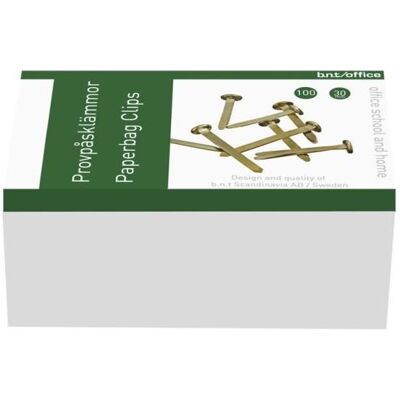 BNT, Büroklammer, Office Paperbinders 30mm 100stk/pak - (100 stk.) (100x) BNT, Büroklammer, Office Paperbinders 30mm 100stk/pak - (100 stk.) (100x)